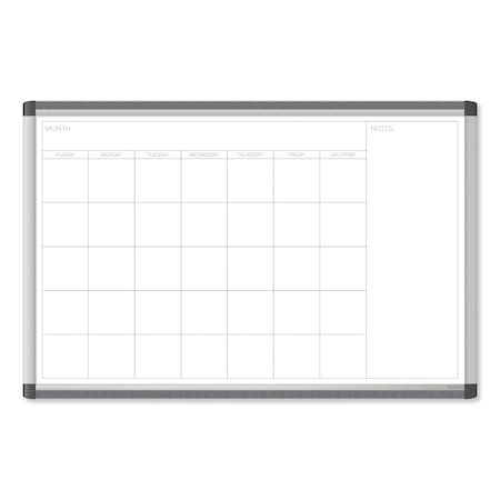 PINIT Magnetic Dry Erase Undated One Month Calendar, 36 X 24, White